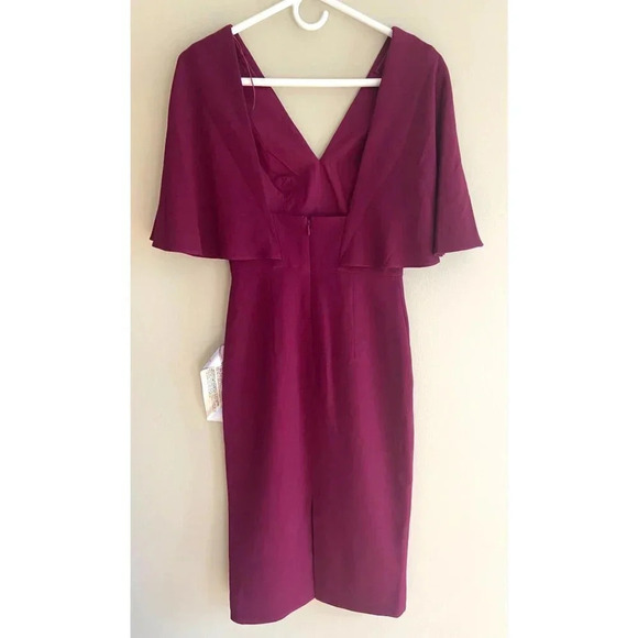 Dress The Population NWT Louisa Flutter Sleeve Dress Size XS - Picture 5 of 12